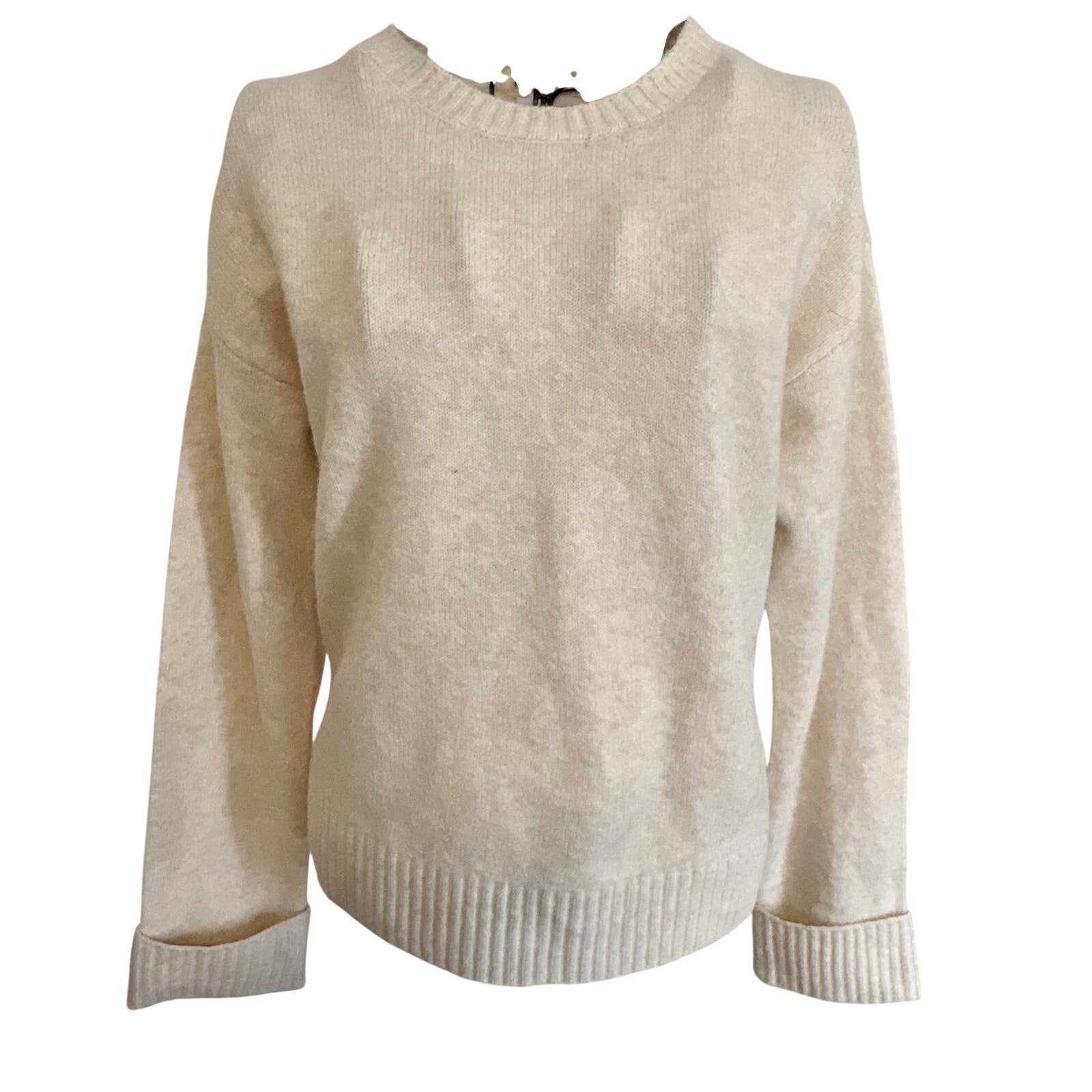 Nwt Song Of Style By Aimee Song Recycled Knit Pullover Sweater Wool Blend Ivory — image 2 of 7